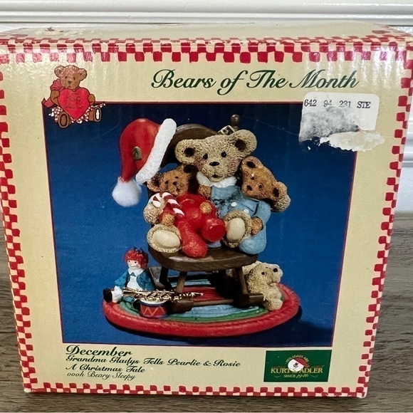 Vintage Kurt S Adler “Bear of the Month” December Figurine - Picture 15 of 17
